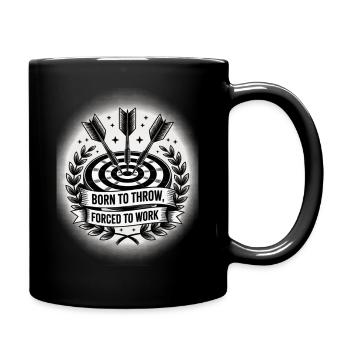 Darts design for darts players for darts fans - Full Colour Mug - black - Right