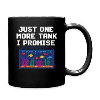 Joueur d’aquarium qui dit poisson - Mug uni - noir - Droite