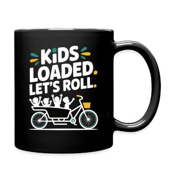 Kids Loaded Lets Roll Lastenrad - Tasse einfarbig - Schwarz - Rechts