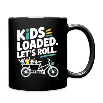 Kids Loaded Lets Roll Lastenrad - Tasse einfarbig - Schwarz - Rechts