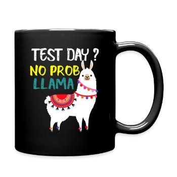Test Day No Prob Llama - Full Colour Mug - black - Right