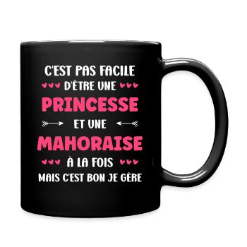 Princesse Mahoraise - Mug uni - noir - Droite