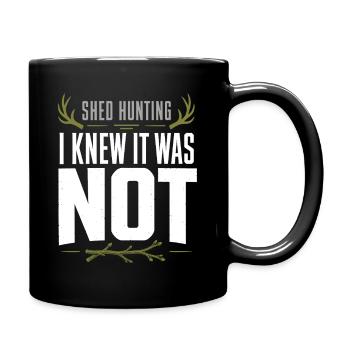 Chasse-écailles-chasseur-bois-cerf-cerf-cerf de Virginie - Mug uni - noir - Droite