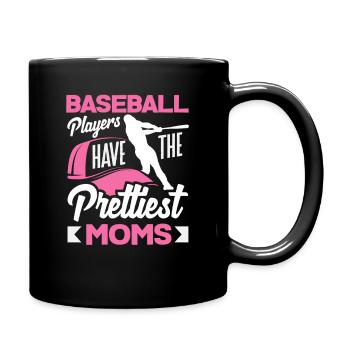 Les joueurs de baseball ont les plus belles mamans - Mug uni - noir - Droite