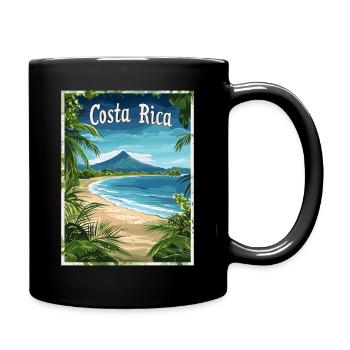 Paysage des plages tropicales du Costa Rica - Mug uni - noir - Droite