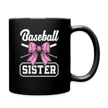 Baseball Sœur Bow Bat Rose - Mug uni - noir - Droite
