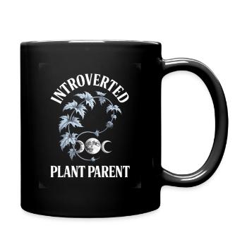 Palmiers lunaires parents de plantes introverties - Mug uni - noir - Droite