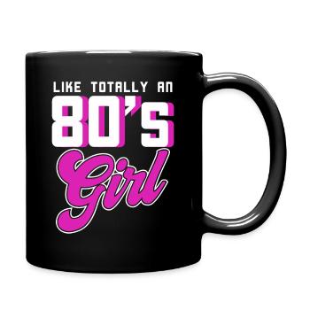 T-shirt rétro Neon Girl des années 80 - Mug uni - noir - Droite