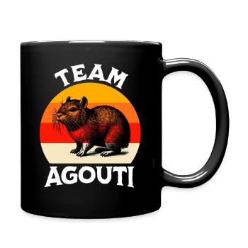 Team Aguti - Tasse einfarbig - Schwarz - Rechts