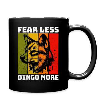 Dingo Australischer Wildhund - Tasse einfarbig - Schwarz - Rechts