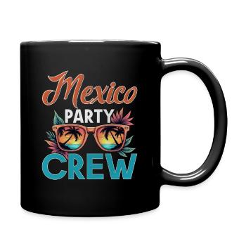 Mexiko Crew - Tasse einfarbig - Schwarz - Rechts