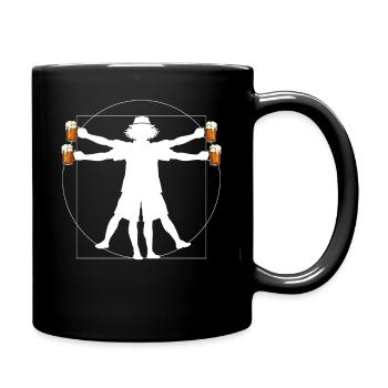Malle Beer Man - Full Colour Mug - black - Right