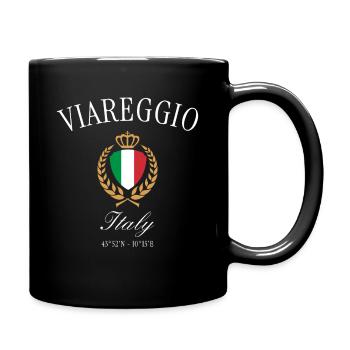 Couronne d’armoiries de Viareggio Italie – Souvenir de voyage - Mug uni - noir - Droite