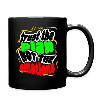 Faites confiance au plan, pas aux émotions - Mug uni - noir - Droite