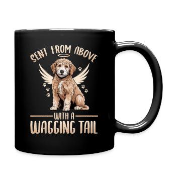 Race de chien Goldendoodle - Mug uni - noir - Droite