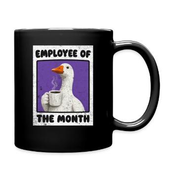 Funny Employee of the Month Coffee - Full Colour Mug - black - Right
