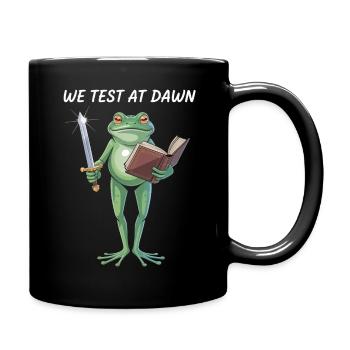 Dawn Test Froschkrieger - Tasse einfarbig - Schwarz - Rechts