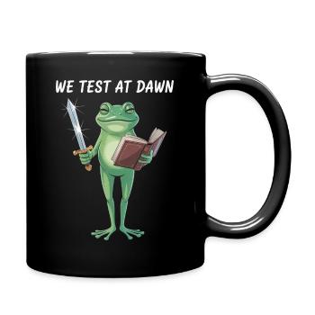 Dawn Quest Frosch - Tasse einfarbig - Schwarz - Rechts