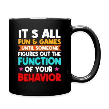 Funktion deines Verhaltens-T-Shirts - Tasse einfarbig - Schwarz - Rechts