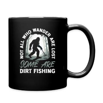 Bigfoot Probes, Détection de métaux de pêche à la terre - Mug uni - noir - Droite