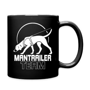 Foxhound Mantrailer Team Dog Sport Dogs Wilsigns - Full Colour Mug - black - Right