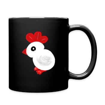 Küken Baby Huhn Kind Ostern Kinder  - Tasse einfarbig - Schwarz - Rechts
