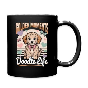 Goldendoodle Dog Breed - Full Colour Mug - black - Right