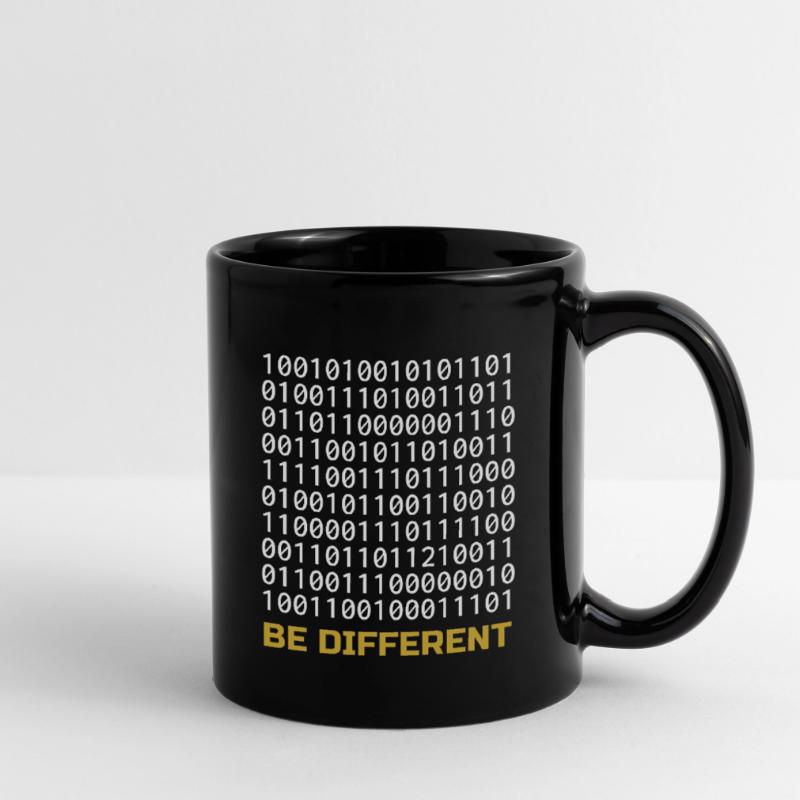 Be Different: Binary Pattern with Message Full Colour Mug