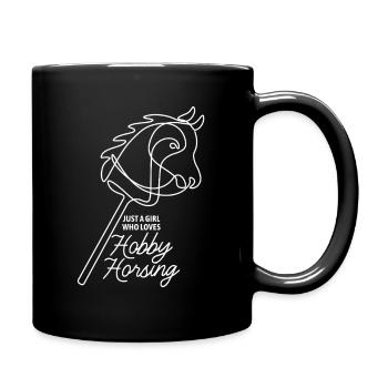 Juste une fille qui adore le passe-temps de monture | Équitation | - Mug uni - noir - Droite