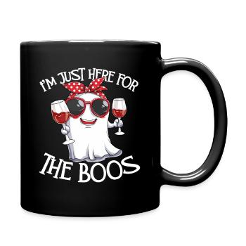 Wein-Geist-Boo-Party - Tasse einfarbig - Schwarz - Rechts