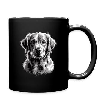 Labrador - Tasse einfarbig - Schwarz - Rechts