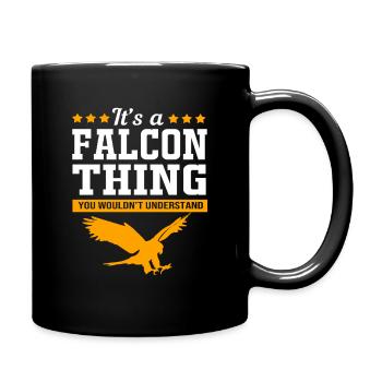 Fauconnerie Fauconnerie Piaillement - Mug uni - noir - Droite