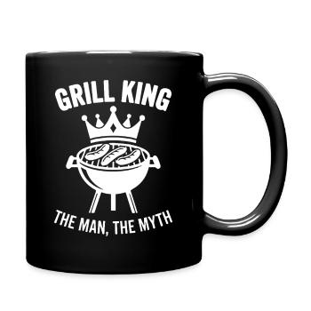 GRILL KING THE MAN THE MYTH Legend - Full Colour Mug - black - Right