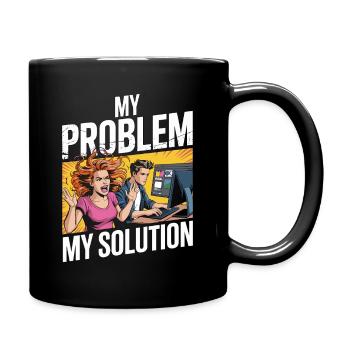 Designer d’impression : mon problème Mon pictogramme Papa Maman - Mug uni - noir - Droite