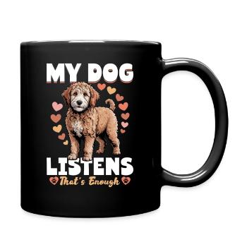 Goldendoodle Dog Breed - Full Colour Mug - black - Right