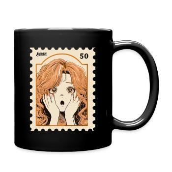 Peachy Shock Manga Portrait - Mug uni - noir - Droite