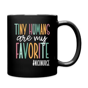 Tiny Humans Are My Favorite - Full Colour Mug - black - Right