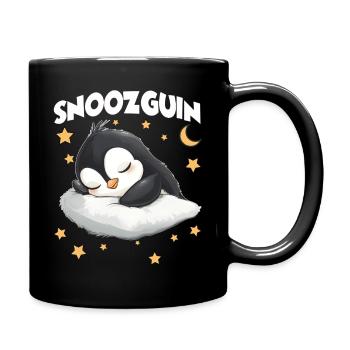 Snoozguin Penguin Sleepyheads Late Riser - Full Colour Mug - black - Right