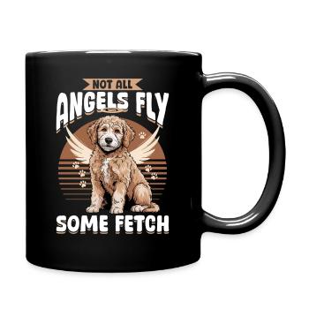 Race de chien Goldendoodle - Mug uni - noir - Droite