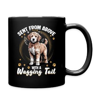 Race de chien Goldendoodle - Mug uni - noir - Droite
