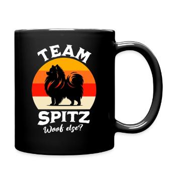 Team Spitz - Tasse einfarbig - Schwarz - Rechts