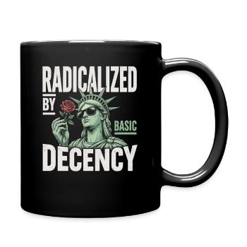 Radicalized by Decency Statue - Full Colour Mug - black - Right