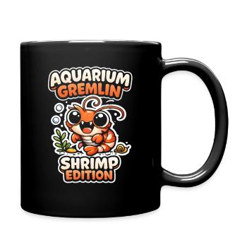 Aquarium-Gremlin | Garnelen Hobby - Tasse einfarbig - Schwarz - Rechts