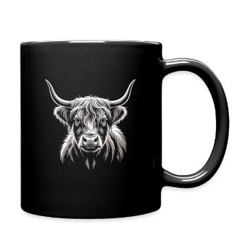 Bovins écossais des Highlands - Mug uni - noir - Droite