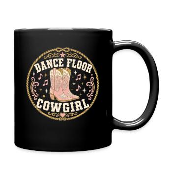 Western sur la piste de danse - Mug uni - noir - Droite