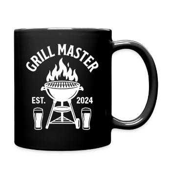 GRILL MASTER EST 2024 Grillmeister - Tasse einfarbig - Schwarz - Rechts