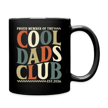 Cool Dads Club - Dad 2026 Father's Day Gift - Full Colour Mug - black - Right