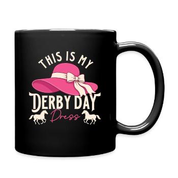 Voici mon humour de courses hippiques de course de robes Dress Derby - Mug uni - noir - Droite