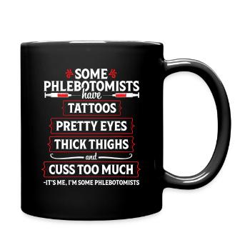 Phlebotomist Tattoos & Thighs Tee - Full Colour Mug - black - Right