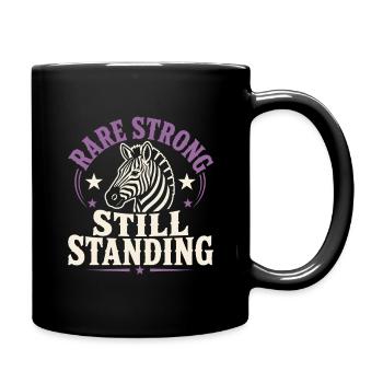 Eds-bewusstsein Ehlers-danlos Zebra-krieger - Tasse einfarbig - Schwarz - Rechts
